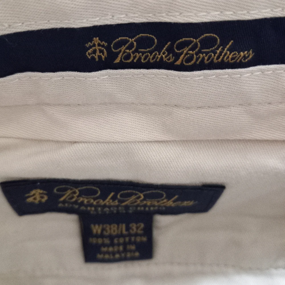 Brooks Brothers 38x32 Advantage Cotton Chino Elliot Khaki Pants - Picture 3 of 9